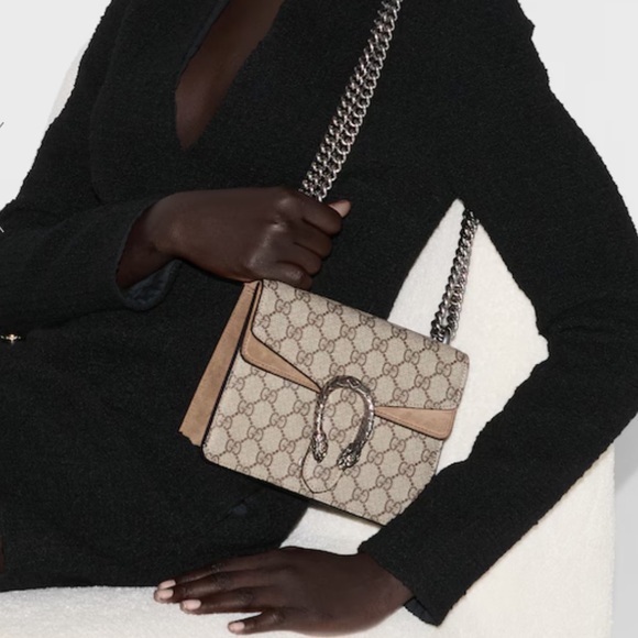 GG Supreme Monogram Mini Dionysus Shoulder Bag Taupe - Picture 9 of 12